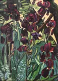 Vasile Varga, Iriși, 1989, ulei pe carton
