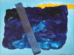 Vladimír Setran, Ocean, 2012, ulei pe carton