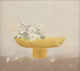 Marcel Bejgu, Vas cu flori de câmp, 1996, ulei pe pânză