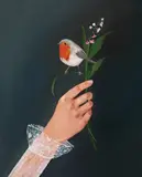 The Charmer by Elleny Gherghe, 2022, ulei pe pânză, sold May 2023