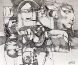 Nicolae Săftoiu, Ciclul "Teme minore", 2014, peniță pe hârtie