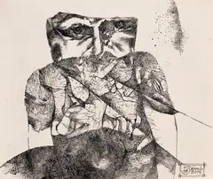 Nicolae Săftoiu, Ciclul "Teme minore", 2014, peniță pe hârtie