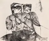 Nicolae Săftoiu, Ciclul "Teme minore", 2014, peniță pe hârtie