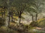 Alois Arnegger, Culegătoarea de vreascuri, ulei pe pânză