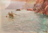 Leopoldo Galeota-Russo, La pescuit, ulei pe pânză