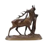 Pierre-Jules Mêne, Odihna cerbului, bronz