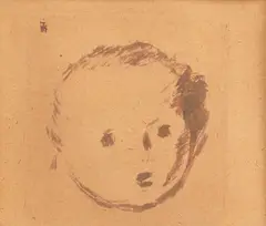 Nicolae Tonitza, Cap de copil, tuș pe hârtie