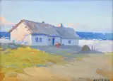 Dimitrie Florian, Căsuța de la malul mării, ulei pe carton