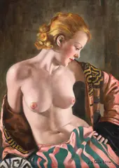 Modelul by Ion Stătescu, ulei pe pânză, sold Apr 2023