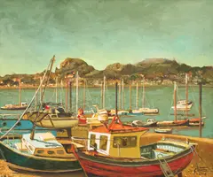 Constantin Niţescu, Vele în Saint Tropez, 2008, ulei pe pânză