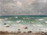 Tudor Vulcana, Marea la Balcic, 1922, ulei pe carton