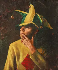 Andrei Damo, Arlechin, ulei pe pânză
