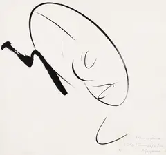 Dan Grigorescu, Homo sapiens, 1974, tuș pe hârtie