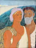 Zina Blănuţă Etschberger, Pescari, ulei pe pânză
