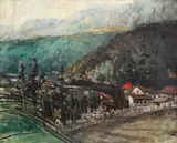 Iosif Rosenblut, Peisaj din Predeal, 1939, ulei pe pânză