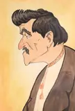 Mihai Tacorian, Ion Mihalache, 1932, acuarelă și tuș pe hârtie