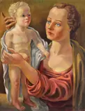 Carol Hübner, Maternitate, 1942, ulei pe pânză