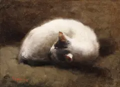 Nicolae Grigorescu, Odihnă, ulei pe carton