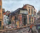 Marius Bunescu, Stradă din Mangalia, ulei pe pânză