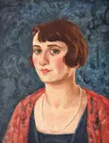 Ștefan Dimitrescu, Portretul aristocratei Bertha Munteanu, 1926, ulei pe pânză
