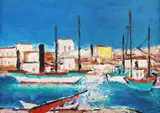 Ion Pacea, Port, ulei pe carton