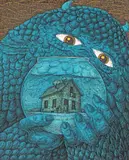 Alex Horghidan, Fish Ego, 2022, tuș și marker pe hârtie