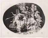 Ștefan Câlția, Oglinda, 1992, acvaforte și gravură cu acul