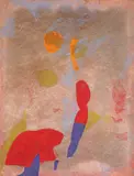 Dórián Szász, Baschet, guașă pe carton