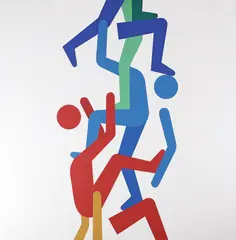Sașa Lazăr, The Way Up, 2020, acrilic pe pânză