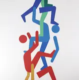 Sașa Lazăr, The Way Up, 2020, acrilic pe pânză