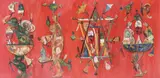 Judecata by Ștefan Pelmuș, 2017, ulei pe pânză, sold Feb 2023
