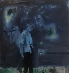 Gagyi Botond, Walking with Ghosts, 2021, ulei pe pânză