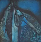 Magicieni by Petre Velicu, 1989, ulei pe pânză, sold Feb 2023