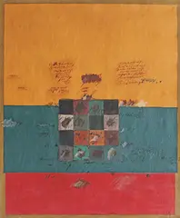 Ion Bitzan, Pătratul magic, 1976, ulei pe pânză