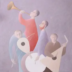 Dorin Coltofeanu, Trubaduri, 2008, ulei pe pânză