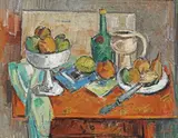 Spiru Chintilă, Natură statică de atelier, sfârșitul anilor '40, ulei pe pânză