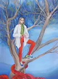 Arina Bican, Transformation in Uncertain Times, 2022, ulei pe pânză