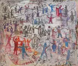 Zi de sărbătoare by Magdalena Rădulescu, ulei pe pânză, offered Feb 2023