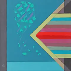 Gil Nicolescu, Sens obligatoriu, 2001, ulei pe pânză