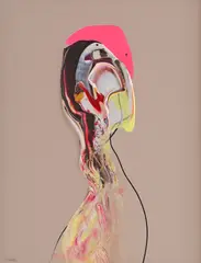 No Saint No. 65 by Vladinsky, 2022, ulei pe pânză, sold Feb 2023