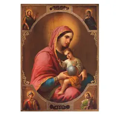 Gheorghe Tattarescu, Maica Domnului cu pruncul, 1869, ulei pe lemn