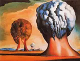Trei sfincși by Salvador Dalí, cromolitografie, sold Jan 2023