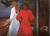 Edvard Munch, Alb și Roșu, cromolitografie