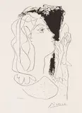 În oglindă by Pablo Picasso, litografie, sold Jan 2023