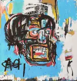 Jean-Michel Basquiat, Untitled (Craniu), cromolitografie