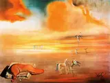 Peisaj angelic by Salvador Dalí, cromolitografie, sold Jan 2023