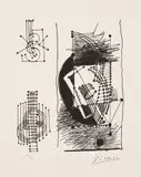Ilustrație pentru Hélène Chez Archimède by Pablo Picasso, litografie, sold Jan 2023