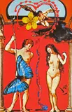 Adam și Eva by Salvador Dalí, cromolitografie, sold Jan 2023