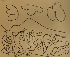 Maternitate by Pablo Picasso, litografie, sold Jan 2023