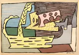 Coșul by Pablo Picasso, serigrafie tip stencil (pochoir), sold Jan 2023
